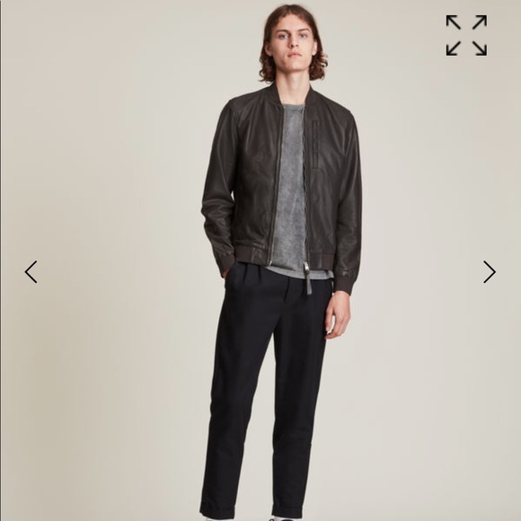 Bales Leather Bomber Jacket